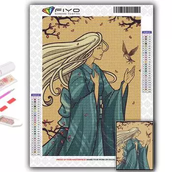 5D DIY мультфильм аниме игровой персонаж вышивка крестом стразы Алмазный рисунок вышивка мозаика домашний декор Full Round 20X30CM