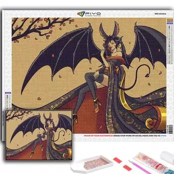 5D DIY мультфильм аниме игровой персонаж вышивка крестом стразы Алмазный рисунок вышивка мозаика домашний декор Full Round 20X30CM