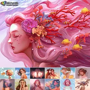 5D DIY мультфильм девушка Аватар вышивка крестом стразы Алмазный рисунок вышивка мозаика домашний декор Full Round 20X30CM