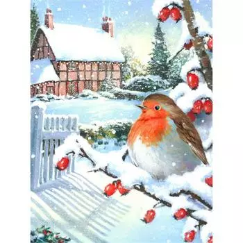 5D DIY Наборы алмазной живописи DIY Wall Art Полный квадратный дрель Алмазная вышивка Животное Мозаика Картина Ручная работа Full Round (20X30CM)