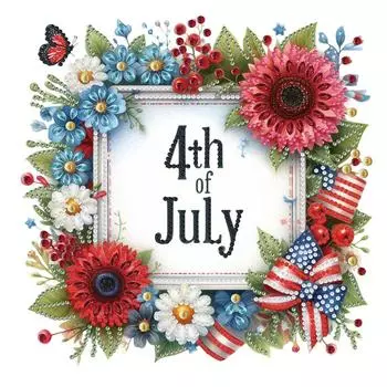 5D DIY Partial Special Shaped Drill Diamond Painting Kit 4th of July 2 Decor *Z WQ381