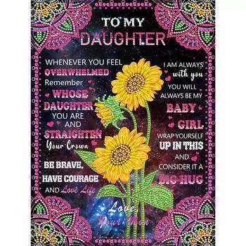 - 5D DIY Частичный набор для вышивки алмазами специальной формы с фразами Декор BP101