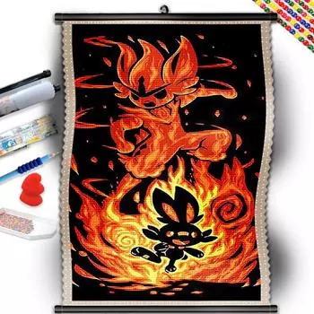 5D DIY Покемон Вышивка крестом Стразы Алмазный рисунок Вышивка Мозаика Домашний декор