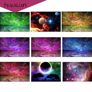 5D DIY Полная алмазная живопись Мозаика Любовь небо Алмазная вышивка со стразами Вышивка крестиком домашний декор подарок 30*40 cm