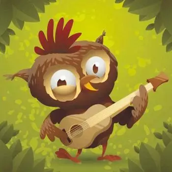 5D DIY полная дрель круглая алмазная живопись мультфильм Сова гитара мозаика узор Алмазная вышивка крестиком настенные наклейки Декор 30X30CM