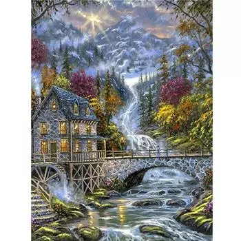 5D Diy Полная круглая алмазная картина Все еще Алмазная вышивка 20X30CM