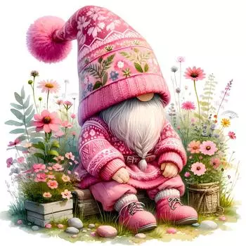 5D DIY Полная круглая дрель Алмазная картина Цветок Гоблин Декор Искусство Ремесло 30x30 см A