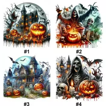 5D DIY Полная круглая дрель Алмазная картина Хэллоуин Ночи ужасов Арт Декор # A9523