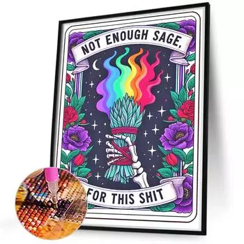 5D DIY Полная круглая дрель Алмазная картина Ужасы Таро Декор для дома Настенный декор Искусство Ремесло JC491