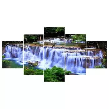 5D DIY Полная круглая дрель Алмазная картина Сердце Домашний декор Искусство Ремесло 100x50 см