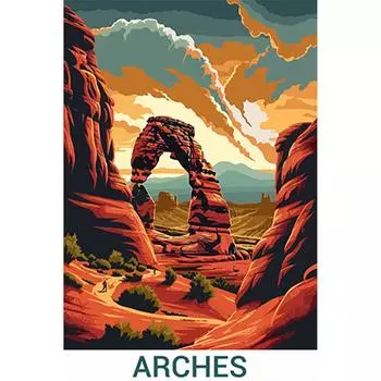 5D DIY Полная круглая дрель Алмазная картина Пейзаж Домашний декор Искусство Ремесло # E3791