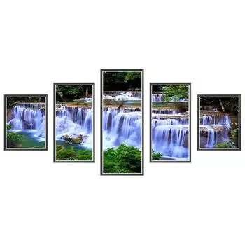 5D DIY Полная круглая дрель Алмазная картина Сердце Домашний декор Искусство Ремесло 100x50 см