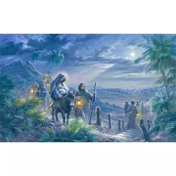 5D DIY полная круглая вышивка частичная AB алмазная картина Дорога освещена звездами комплект 65x50см