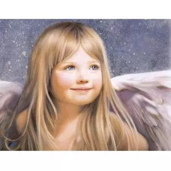 5D DIY полная квадратная/круглая алмазная картина, вышивка крестиком, ангел, девочка, вышивка, водная Алмазная мозаика, украшение дома, подарок Full Square (20X30CM)