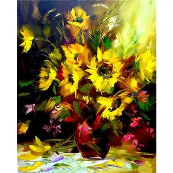 5D DIY Полный Алмазная картина Цветочный букет Алмазная вышивка Горный хрусталь Изображение 20X30CM