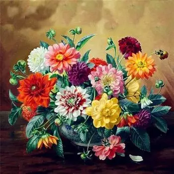 5D DIY Полный дрель Алмазная картина Цветок Вышивка крестом Стразы Мозаика 20*20 cm