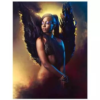 5D DIY Полный дрель Алмазная картина Сексуальный ангел Стразы Вышивка крестом Домашнее украшение Full Round 20x25CM