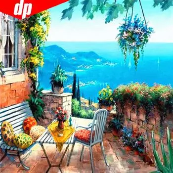 5D DIY Полный Круглый Алмазная Картина Живописное Море Вышивка Продажа Алмазная Мозаика Картина 30x30