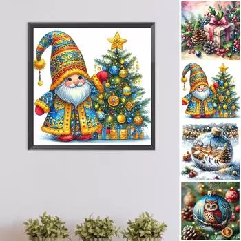 5D DIY Полный Круглый Дрель Алмазная Картина Рождественский Набор Домашний Декор Искусство Ремесло AU A9012