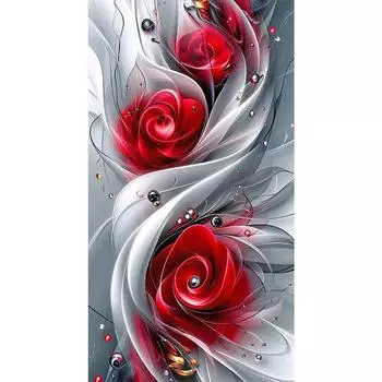 5D DIY Полный Круглый Дрель Алмазная Картина Цветок Набор Домашний Декор Искусство Ремесло Y1061