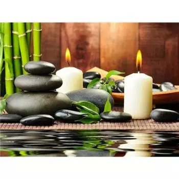 5D DIY Полный Круглый Дрель Алмазная Картина Свеча Набор Домашний Декор Искусство Ремесло 40x30см