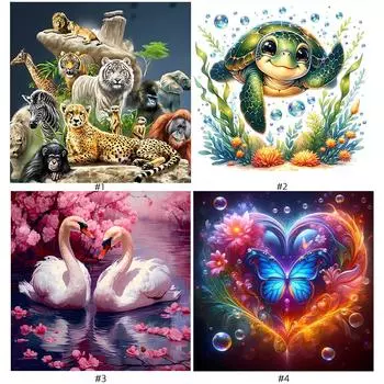 5D DIY Полный Круглый Дрель Алмазная Картина Животное Набор Домашний Декор Искусство Ремесло *Z ZSH778