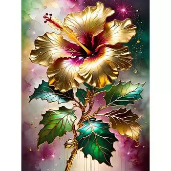 5D DIY Полный Круглый Дрель Алмазная Картина Цветок Набор Домашний Декор Искусство Ремесло ZSH1054