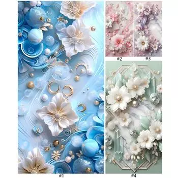 5D DIY Полный Круглый Дрель Алмазная Картина Цветок Набор Домашний Декор Искусство Ремесло Великобритания ZSH737