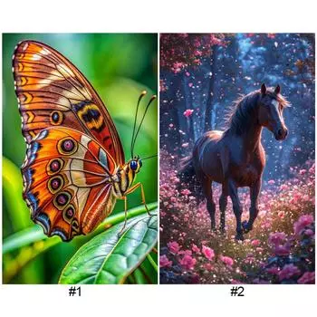 5D DIY Полный Круглый Дрель Алмазная Картина Животное Набор Домашний Декор Искусство Ремесло 30x50см E4273