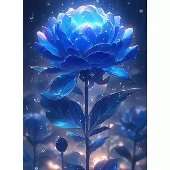 5D DIY Полный Круглый Дрель Алмазная Картина Роза Набор Домашний Декор Искусство Ремесло 40x55см Z282