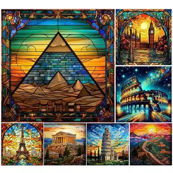 5D DIY Полный круглый дрель Алмазная картина Животный Комплект Домашний декор Художественное ремесло 30x40 см A9023