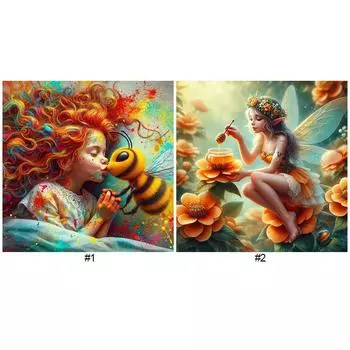 5D DIY Полный Круглый Дрель Алмазная Картина Девочка Набор Домашний Декор Искусство Ремесло GS4558