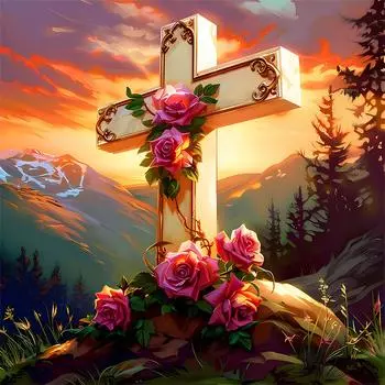 5D DIY Полный Круглый Дрель Алмазная Картина Крест Набор Домашний Декор Искусство Ремесло 30x30 см