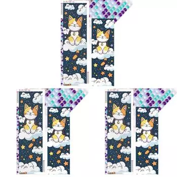 5D DIY Полный Круглый Дрель Алмазная Картина Кошка Набор Домашний Декор Искусство Ремесло 30x90см