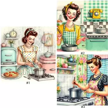 5D DIY Полный Круглый Дрель Алмазная Картина Женский Набор Домашний Декор Искусство Ремесло # A9549