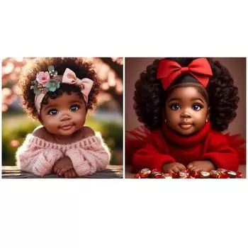 5D DIY Полный Круглый Дрель Алмазная Картина Девочка Набор Домашний Декор Искусство Ремесло Великобритания V7237