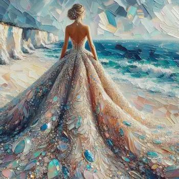 5D DIY Полный Круглый Дрель Алмазная Картина Девочка Набор Домашний Декор Искусство Ремесло 30x30 см Q