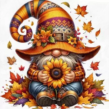 5D DIY Полный Круглый Дрель Алмазная Картина Гоблин Набор Домашний Декор Искусство Ремесло 40x40см