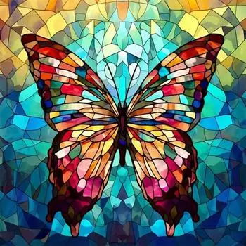 5D DIY Полный Круглый Дрель Алмазная Картина Бабочка Набор Домашний Декор Искусство 30x30см