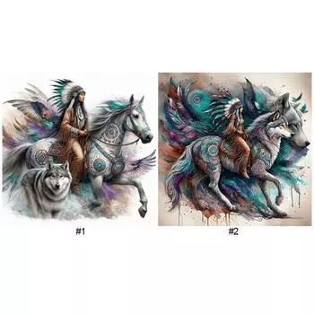 5D DIY Полный Круглый Дрель Алмазная Картина Индийская Девушка Комплект Домашний Декор Искусство 40x40см A9997