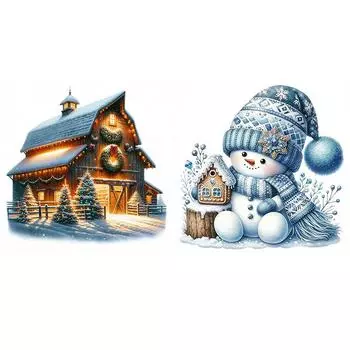 5D DIY Полный Круглый Дрель Алмазная Картина Рождественский Набор Домашний Декор Искусство Ремесло AU NH4397