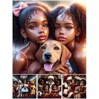 5D DIY Полный Круглый Дрель Алмазная Картина Девушка Набор Домашний Декор Стены Искусство Ремесло # BJ300