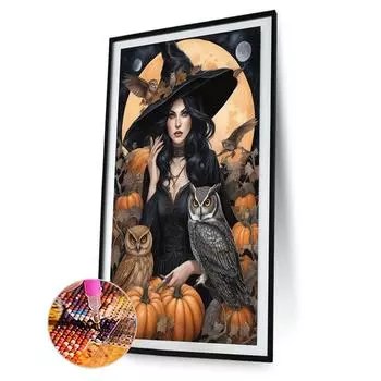 5D DIY Полный Круглый Дрель Алмазная Картина Хэллоуин Набор Домашний Декор Искусство Ремесло AU BJ366