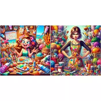 - 5D DIY Полный Круглый Дрель Алмазная Картина Девочка Набор Домашний Декор Искусство Ремесло w3867