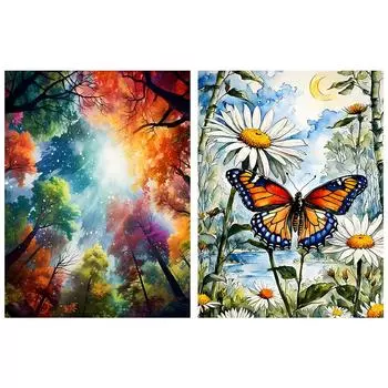 5D DIY Полный Круглый Дрель Алмазная Картина Лесной Набор Домашний Декор Искусство Ремесло # ZSH1016