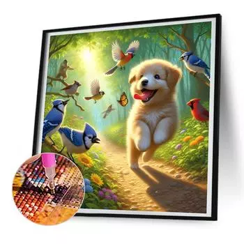 5D DIY Полный Круглый Дрель Алмазная Картина Животное Набор Домашний Декор Искусство Ремесло 30x30 см ZSH1423