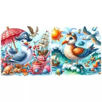 5D DIY Полный Круглый Дрель Алмазная Картина Морской Голубь Набор Домашний Декор Искусство Ремесло # w4063