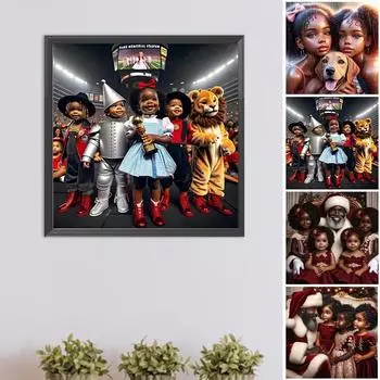 5D DIY Полный Круглый Дрель Алмазная Картина Девушка Набор Домашний Декор Стены Искусство Ремесло # BJ300