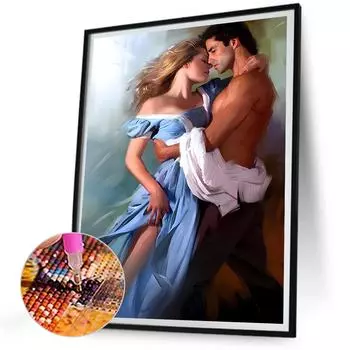 5D DIY Полный Круглый Дрель Алмазная Картина Пара Набор Домашний Декор Искусство Ремесло 30x40 см