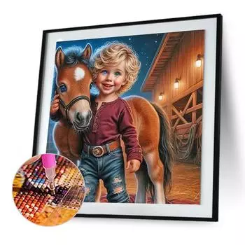 5D DIY Полный Круглый Дрель Алмазная Картина Кошка Набор Домашний Декор Искусство Ремесло 30x30см #